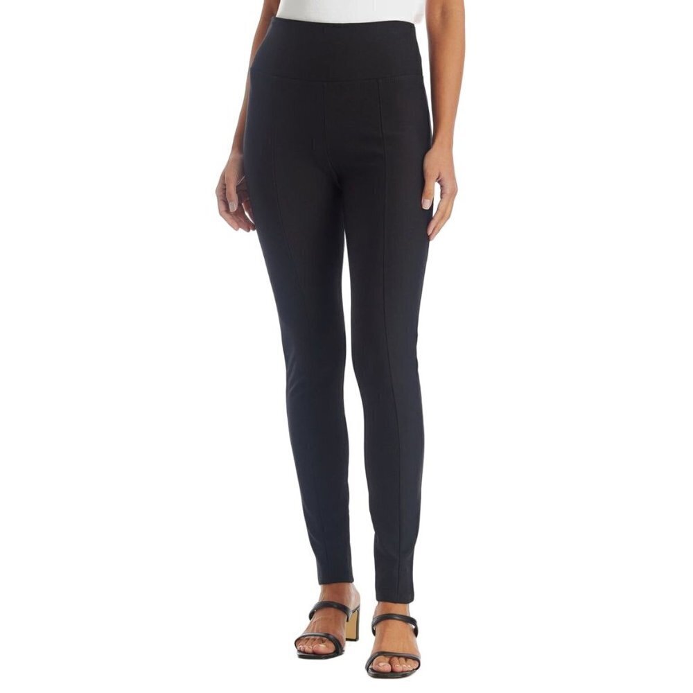 Lord & Taylor Black Front-Seam Pull On Pant Size Small/P